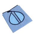 thumbnail image 2 of EeaseCA Plaid Machine Washable Double Layer Adult Waterproof Bib Mealtime Clothing Protector, 2 of 7