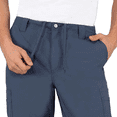 thumbnail image 3 of Perflex Men's Stretch Scrub Pants in Blue XLarge  | Relaxed Fit with Elastic Waistband & Multi-Pocket Design, 3 of 5