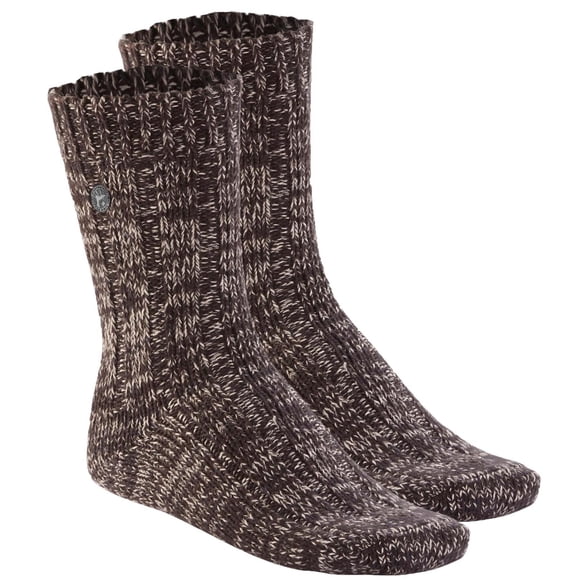 BIRKENSTOCK men's socks, 2-pack - Sock, Cotton Twist, cotton mouliné yarn Brown 39-41 (UK 5,5-7,5)