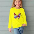 thumbnail image 5 of RXIRUCGD Chemises à Manches Longues pour Filles, Col Rond Mignon, Blouses Décontractées Élégantes (Jaune, Taille : 13 Ans), 5 of 5
