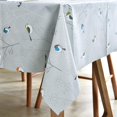 thumbnail image 2 of Fall Sunflower Vinyl Tablecloth Rectangle Plastic PVC Oilcloth Tablecloths Wipeable Table Cloth Cover for Foot Folding Tables Kitchen Dining Room Table Crafting x, 2 of 7