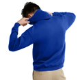 thumbnail image 2 of Hanes Mens EcoSmart Fleece Hoodie, L, Deep Royal, 2 of 6