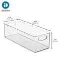 thumbnail image 4 of iDesign Plastic Stackable Pantry Bin for Kitchen Cabinets or Fridge, Set of 4, Clear, Made in USA, 4 of 9