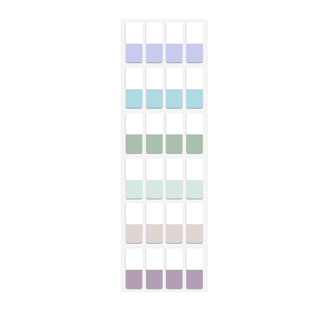 WHEANG Note Autocollante Index Autocollant Étiquette Autocollant Panneau de Classification Étudiant Couleur Signet Papier S Multicolore