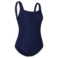 thumbnail image 3 of Women S One Piece Swimsuits Shirred  Swimwear Vintage Bathing Suits, 3 of 7