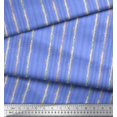 thumbnail image 2 of Soimoi Blue Moss Georgette Fabric Leaves & Bamboo Tree Print Fabric by Yard 42 Inch Wide, 2 of 3