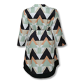 thumbnail image 3 of Robe Pré-Automne à Manches Longues pour Femmes Imprimé Vague Bureau de Vacances Slim Fitting Midi Robe, 3 of 6