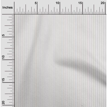 oneOone Silk Tabby White Fabric Pin Stripe Sewing Material Print Fabric By The Yard 42 Inch Wide