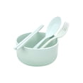 thumbnail image 2 of Complete 4-Piece Tableware Set with Bowl, Spoon, Fork & Chopsticks – Dishwasher Safe for Easy Cleanup, 2 of 5