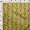 thumbnail image 3 of oneOone Cotton Poplin Lime Green Fabric Leaves Craft Projects Decor Fabric Printed By The Yard 56 Inch Wide, 3 of 4