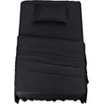 thumbnail image 1 of Utopia Bedding Ensemble de Draps - 3 Pcs Simple TG Literie - Tissu en Microfibre Brossée Douce - Résistant au Rétrécissement et à la Décoloration - Entretien Facile (Simple TG, Noir), 1 of 2