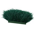 thumbnail image 4 of pitrice 1 Yard Dyed Ostrich Feather Fringe Trim Ribbon Embellishment Dark green, 4 of 8