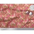 thumbnail image 3 of Soimoi Poly Georgette Fabric Check,Leaves & Rose Floral Print Fabric by Yard 52 Inch Wide, 3 of 3