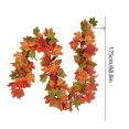 thumbnail image 3 of CEHVOM Christmas Decorations Indoor Outdoor,Christmas Tree Decorations,Thanksgiving Holiday Rattan Maple Leaf Rattan Decoration Simulation Maple Leaf Rattan Simulation Landscaping Leaf Simulation, 3 of 6