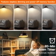 thumbnail image 3 of OUTON Lampe sur Pied Arquée avec Télécommande pour Salon, Lampes Modernes à DEL à Intensité Réglable avec 4 Températures de Couleur, Grande Lampe pour Chambre, Brun, 3 of 7