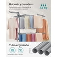 thumbnail image 3 of SONGMICS Clothes Drying Rack Stand 4-Tier, Laundry Drying Rack, Rolling Clothes Horses Dryer Rack, Gray, 3 of 5