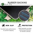 thumbnail image 4 of St. Patricks Day Decorative Front Door Mat, Shamrock Clover Doormat Indoor Outdoor Non-Slip Floor Entryway Rug, Spring Gold Coins Irish Home Kitchen Decoration 17x29 Inch, 4 of 6
