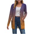 thumbnail image 1 of Gubotare Cardigans pour Femmes avec Poches, Décontractés, Légers, à devant Ouvert, Chandails Cardigan pour Femmes (Violet, TG), 1 of 8