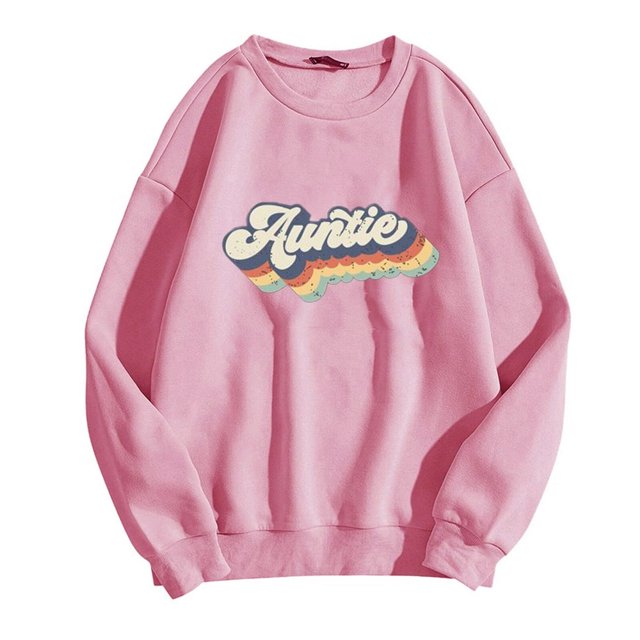 MesaSe Womens Casual Manches Longues Graphiques Tee-Shirts Sweat-Shirts à Col Rond Pull-Overs pour Femmes