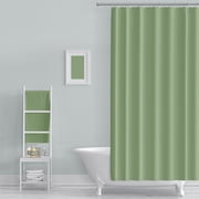 LSLJS Double Sided Solid Colour Polka Dots Wafer Shower Curtain Water Proof Bathroom Bathroom Hole Shower Curtains, Shower Curtain