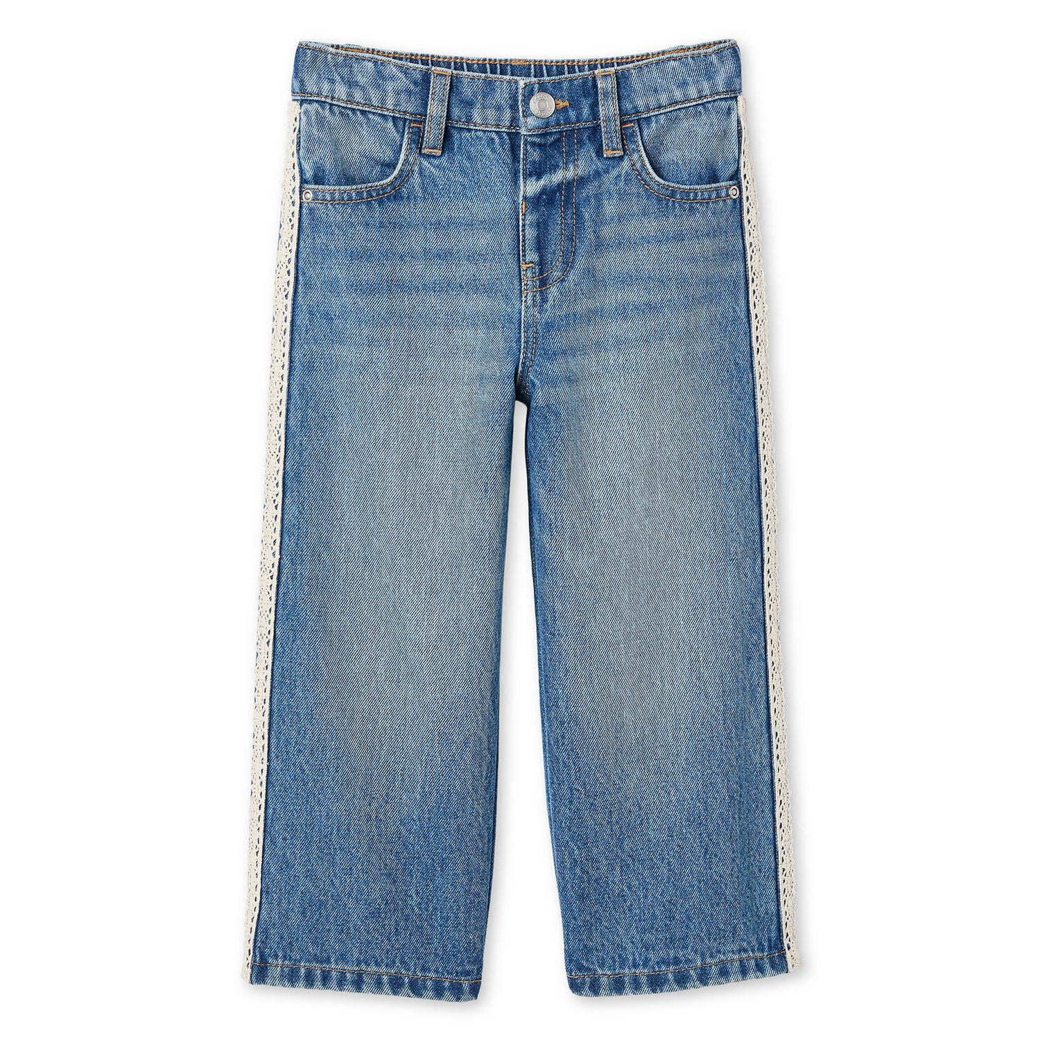 George Toddler Girls' Lace Trim Jean