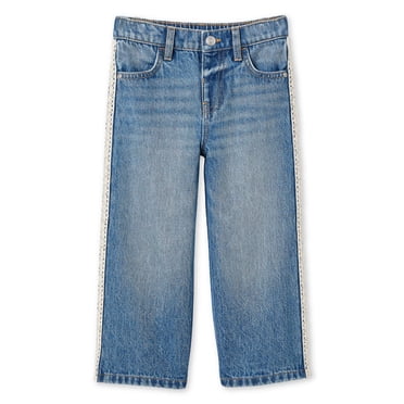 George Toddler Girls' Lace Trim Jean