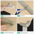 thumbnail image 4 of Uxcell 1 Pack Corner Guards Edge Protectors 6.5 Ft L-Shape for Furniture Pure White, 4 of 6