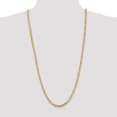 thumbnail image 2 of 14k Yellow Gold 30 Inch 4mm Byzantine Link Chain Necklace Pendant Charm, 2 of 9