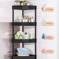 thumbnail image 4 of EGNMCR Closet Organizers and Storage, Organization and Storage, Storage Bins Four Layer Movable Corner Rack For Bathroom Snack Storage Rack For Kitchen And Living Room Plastics Storage Rack, 4 of 6