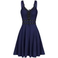 thumbnail image 1 of Heliisoer Plus Women Size Cool Solid Bandage Irregular Hem Sleeveless Camisole Mini, 1 of 5