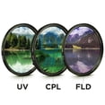 thumbnail image 2 of VONKY 3 Pcs Lens Filter with Bag 49MM 52MM 55MM 58MM 62MM 67MM 72MM 77MM Protector 55mm, 2 of 6