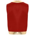 thumbnail image 2 of vastwit Mens Halloween Toad Vest Costumes Open Front Shiny Trim Waistcoat Cartoon Captain Cosplay Outfits Red S, 2 of 6