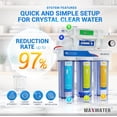 thumbnail image 2 of Max Water 5 Stage Under Sink Home Drinking Reverse Osmosis Water Filtration System 50 GPD, 2 of 6