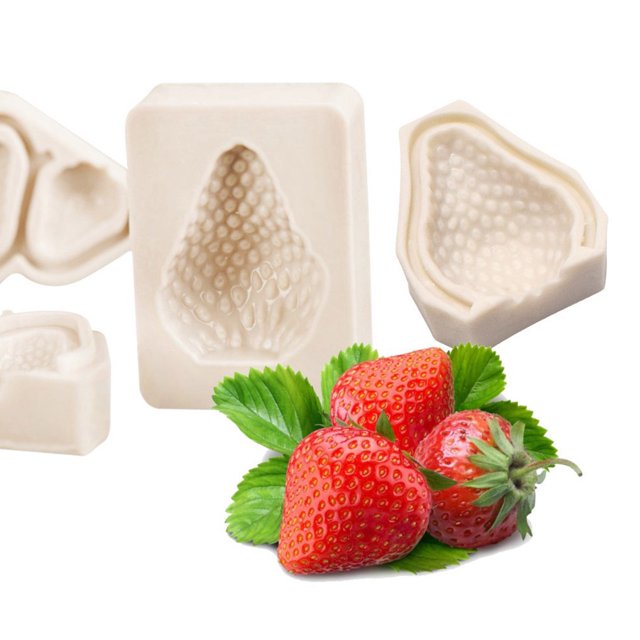 stanreset Strawberry Cake Decorating Mold Silicone Mould Cookie Bakeware Decorative Baking Molds Home Kitchen Restaurant Type 3