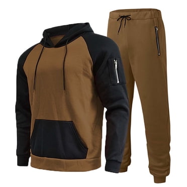TIMIFIS Men's Tracksuit 2 Piece Hooded Athletic Sweatsuits Pullover Casual Running Jogging Sport Suit SetsFall