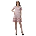 thumbnail image 4 of Moomaya Tenues d'Été Coton Flex Imprimées Robes Courtes pour Femmes Tenue Décontractée, 4 of 4