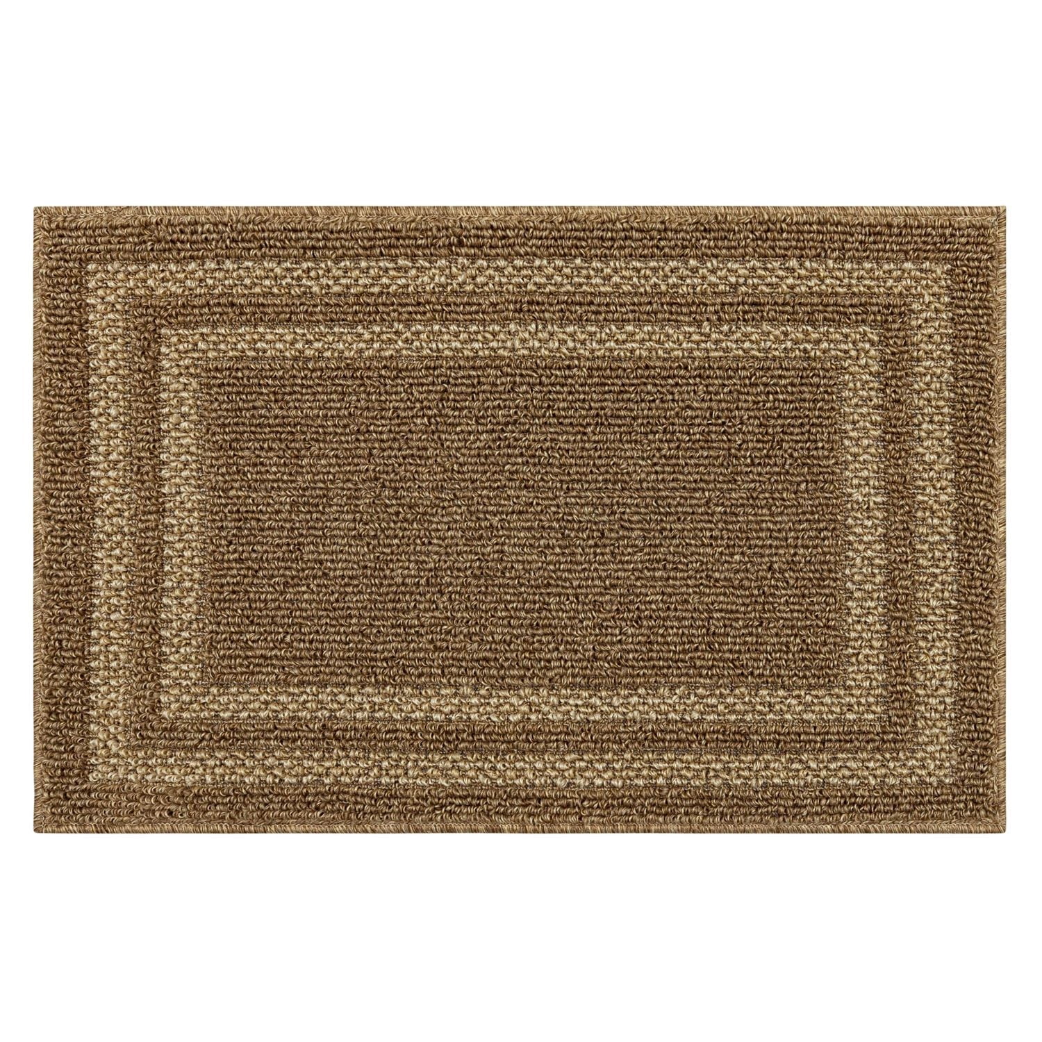 Mohawk Home - Tapis touffeté en polyester à motif de bordures, noir/havane