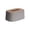Grey, variant on European-Style Elastic Tissue Box for Home and Office Desktop, Universal Fit, Durable Plastic with Rounded Edges, Modern Vertical Stripe Design(Beige)