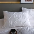 thumbnail image 2 of suxuMhao Queen Bedding Set - Queen Comforter Set, Bed Comforter, Three-Piece Set, Queen Size Bed Set with 1 Quilt Cover (90×90in) & 2 Pillowcases (20×30in) for Home Bedroom Use​.White, 2 of 5