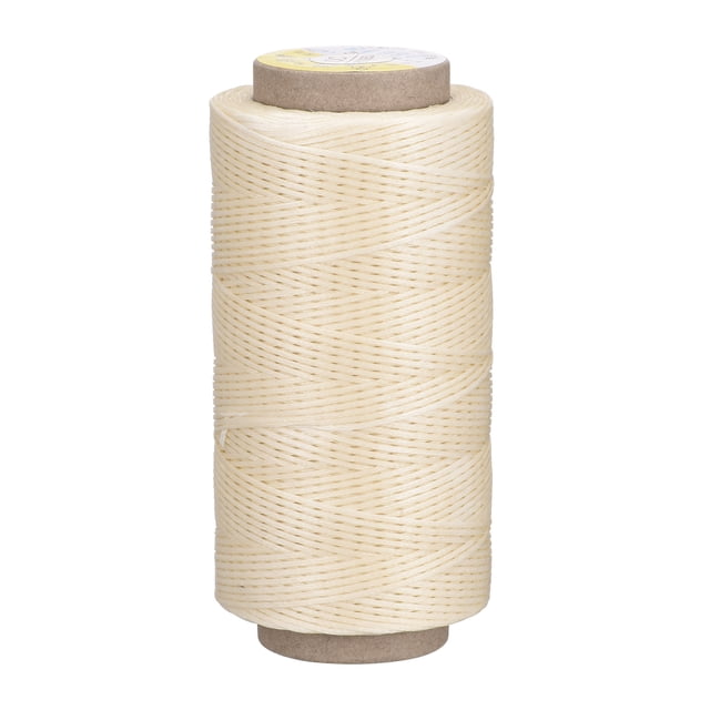 Unique Bargains 186 Yards 210D/1mm Leather Sewing Thread Polyester Waxed Cord, Linen