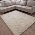 thumbnail image 1 of ECARPET Tangier Cream, Grey Shag 5'3" x 7'3", 1 of 9