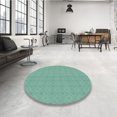 thumbnail image 4 of Ahgly Tapis Rectangulaire Lavable en Machine Intérieur Turquoise Moyen Vert, 6 Pieds x 9 Pieds, 4 of 7