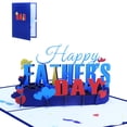 thumbnail image 1 of Harpily Greeting Cards Color Printed Paper Carving Father's Day 3D Three Greeting Card FATHER'S DAY Blessing Dad Greeting Card, 1 of 4