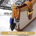 thumbnail image 4 of 2 Pcs Brass Key Ring Gold Screw Lock Clip Key Ring Chain Durable Simple Brass Keychain Holder, 2.36 x 1.22 inch, 4 of 4