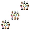 thumbnail image 1 of Decodeary 10pieces Christmas Classic Pattern Dessert Fork Festive Ambience For Cake Toothpicks Decorations 3Set, 1 of 6
