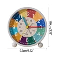 thumbnail image 3 of zanvin Holiday Gift, Alarm Clock ,Children's Alarm Clock, Analogue Alarm Clock, No Ticking, Learning Alarm Clock, Children's Quartz Alarm Clock, 3 of 3