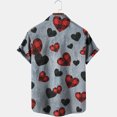 thumbnail image 4 of EGNMCR Chemise à Poche Simple Imprimée de la Saint-Valentin pour Homme, Chemise Décontractée Ample à Poche Imprimée, 4 of 4