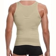thumbnail image 3 of Pisexur Male Shaper Tank Slim Underwaist For Men Body Shaper Compression Shirt, 3 of 6