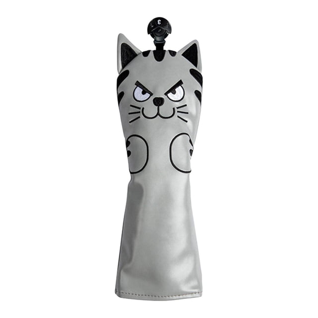 facefd Golf Head Covers Mallet Putter Professionals Outdoor Training Equipment UT Wood Grey