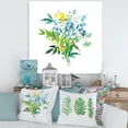 thumbnail image 1 of Designart Guirlande de fleurs des prés Art mural sur toile, 1 of 4